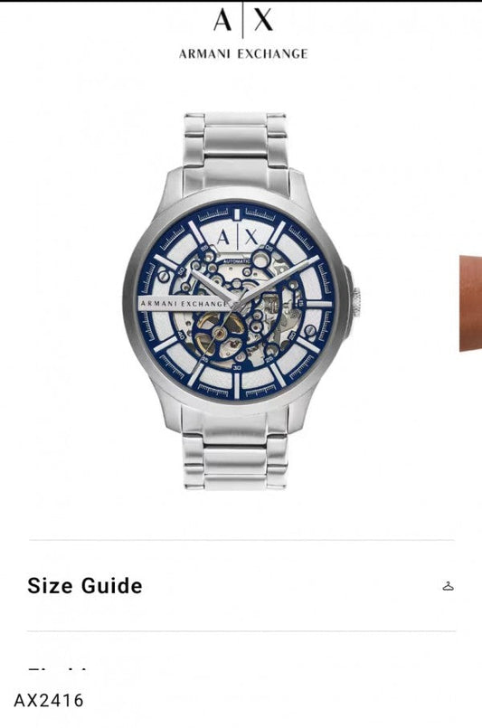 Arman_i Exchange Ax2418 Automatic Silver-Blue