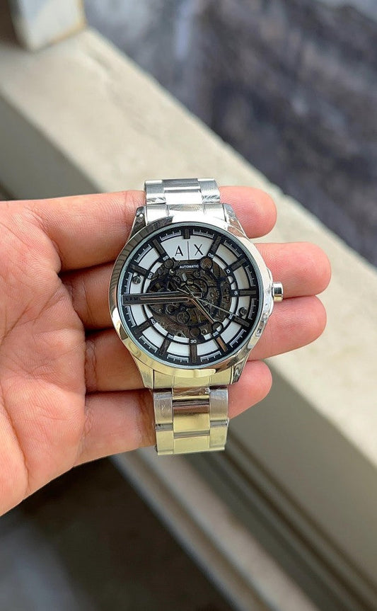 Arman_i Exchange Ax2418 Automatic Silver-Black